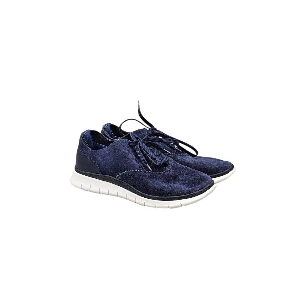 Vionic Womens Size 8.5 NWOB 355 Taylor Blue Suede Comfort Oxfords Sneakers Shoes